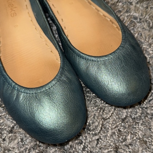 Tieks Tahitian Pearl Leather Ballet Ballerina Flats Shoes Limited Edition - Picture 5 of 17